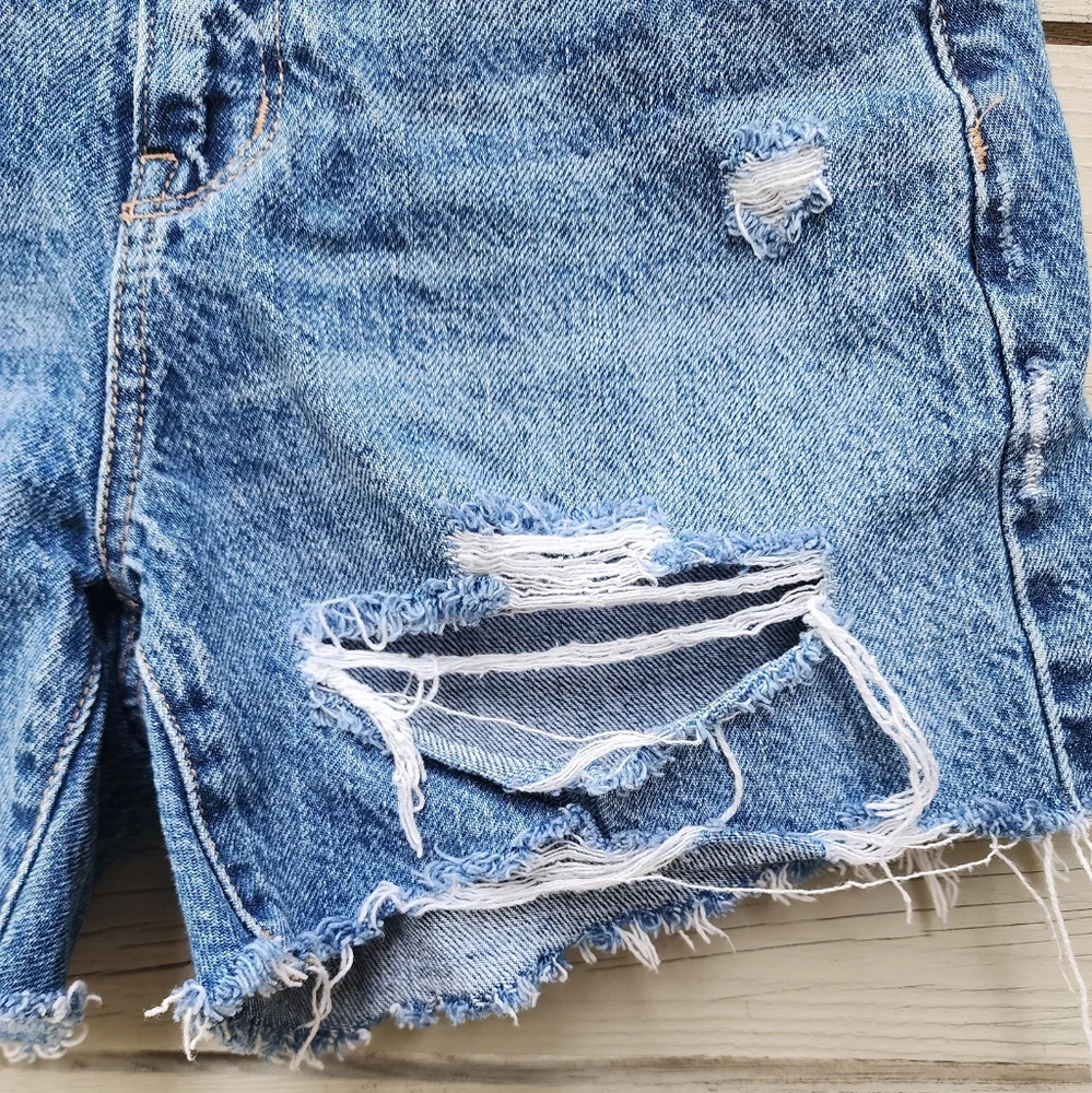 American Eagle Pride Denim Highest Rise Baggy Shorts